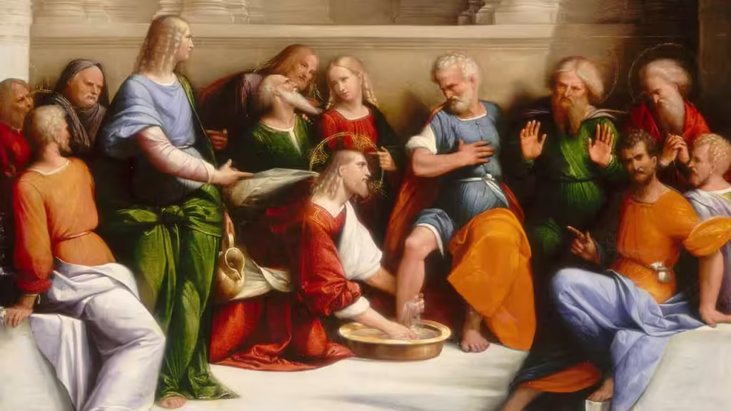 Christ washing the disciples feet 1280